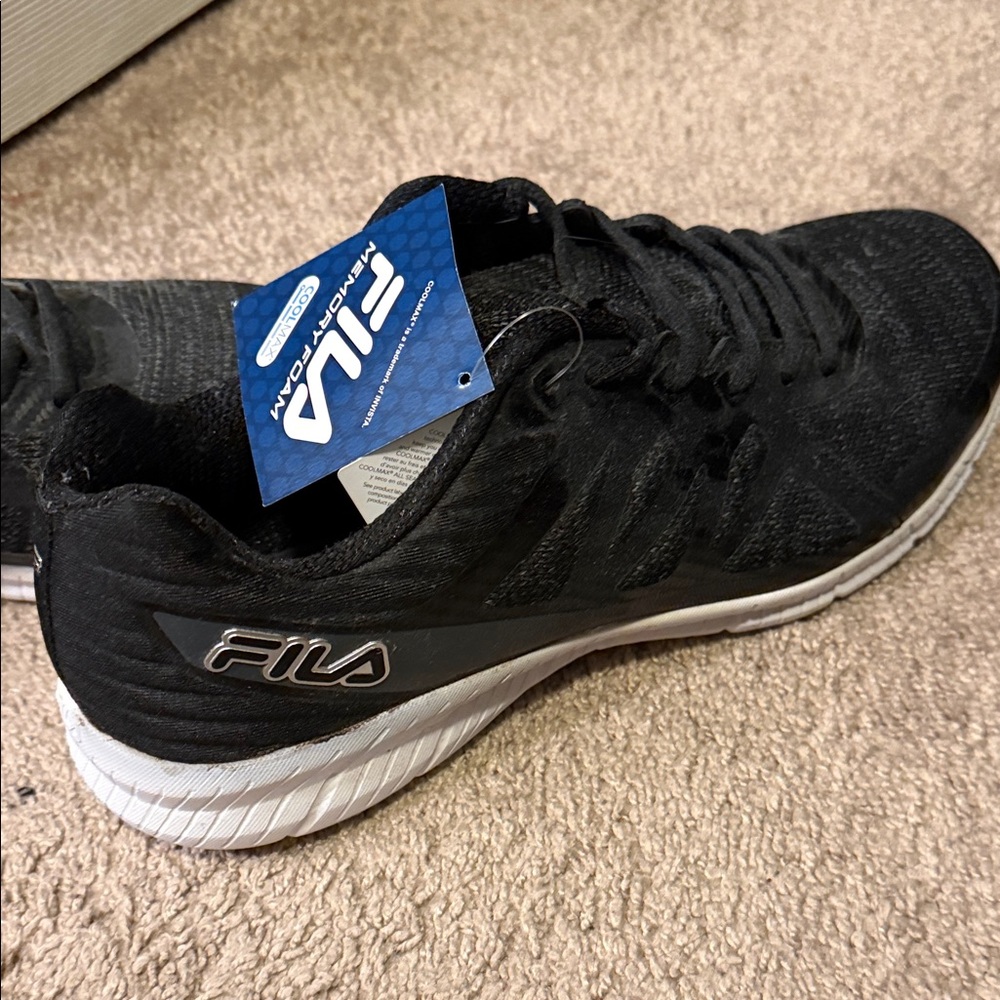 Fila Men's Black Athletic Shoes with White Sole - Picture 6 of 6